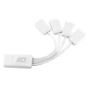 Elastyczny koncentrator USB ACT 4 porty USB-A USB 3.2 Gen 1 Biały 480 Mbit/s
