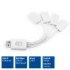 Elastyczny koncentrator USB ACT 4 porty USB-A USB 3.2 Gen 1 Biały 480 Mbit/s