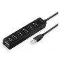 Koncentrator USB ACT AC6215 480 Mbit/s Czarny
