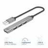 ACT AC6225 Hub USB 2.0 480 Mbit/s Szary Aluminium