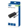 ACT AC6300 USB 3.2 Gen 1 Hub Type-A 5000 Mbit/s Czarny