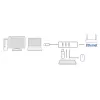 Stacja dokująca ACT AC6310 USB 3.2 Gen 1 przewodowa czarna Ethernet