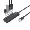 ACT AC6320 hub interfejsów USB 3.2 Gen 1 (3.1 Gen 1) Type-A 5000 Mbit/s Czarny