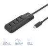ACT AC6420 koncentrator interfejsów USB 3.2 Gen 1 (3.1 Gen 1) Type-C 5000 Mbit/s Czarny