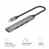 Koncentrator USB ACT AC6425 Type-C 5000 Mbit/s Aluminium Szary