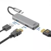 Adapter wieloportowy ACT USB-C 4K do 2 monitorów HDMI, port danych USB-A