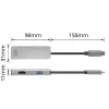 Adapter wieloportowy ACT USB-C 4K do 2 monitorów HDMI, port danych USB-A