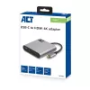 Adapter wieloportowy ACT USB-C do 1 monitora HDMI, 1x USB-A, PD pass-through