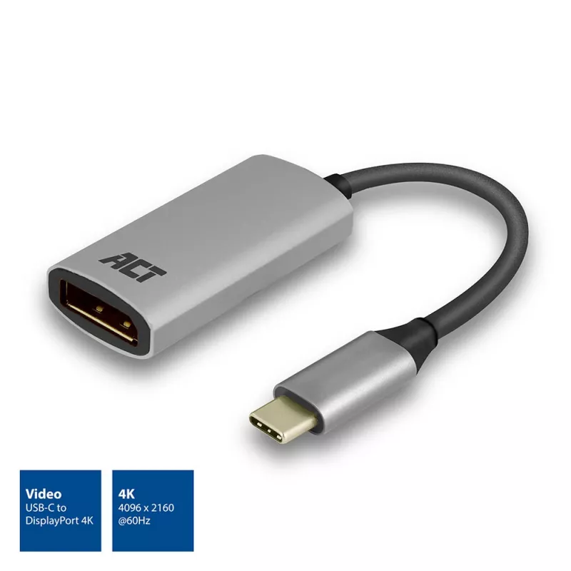 Adapter USB-C na DisplayPort ACT AC7030