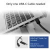 Stacja dokująca ACT USB-C 4K, dla 2 lub 3 monitorów HDMI/DisplayPort, DisplayLink