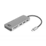 ACT USB-C Hub 3.0, 3x USB-A, czytnik kart, PD pass-through