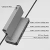 ACT USB-C Hub 3.0, 3x USB-A, czytnik kart, PD pass-through