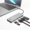 ACT USB-C Hub 3.0, 3x USB-A, czytnik kart, PD pass-through
