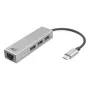 Koncentrator USB-C ACT AC7055 3x USB-A Gigabit Ethernet