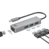 Koncentrator USB-C ACT AC7055 3x USB-A Gigabit Ethernet