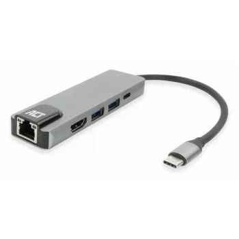 Stacja dokująca ACT USB-C 4K do 1 monitora HDMI, ethernet, USB-A, PD pass-through