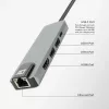 Stacja dokująca ACT USB-C 4K do 1 monitora HDMI, ethernet, USB-A, PD pass-through