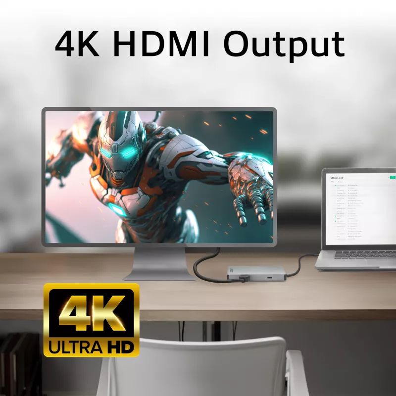 Stacja dokująca ACT USB-C 4K do 1 monitora HDMI, Ethernet, USB-C…