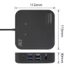 ACT Uniwersalna stacja dokująca USB-C 4K, dla 2 monitorów HDMI/DisplayPort, DisplayLink, kompaktowa konstrukcja