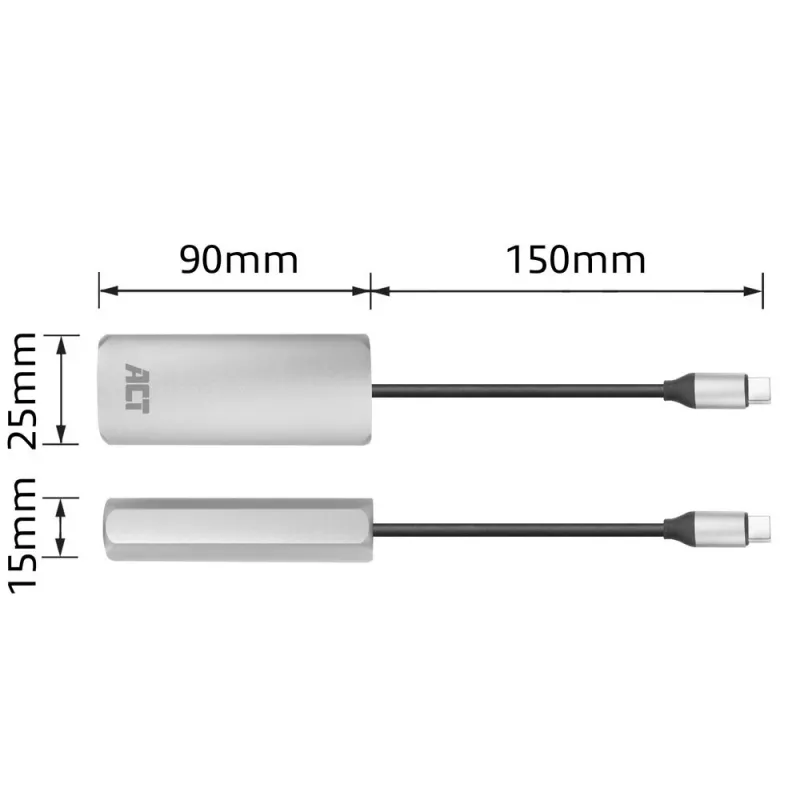 Karta sieciowa ACT AC7335 Ethernet 1000 Mbit/s USB Type-C