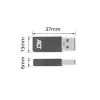 Adapter USB-A na USB-C ACT AC7375 Szary