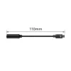 Kabel audio ACT AC7380 0,11m 3,5mm żeński USB Type-C męski czarny