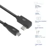 ACT USB 3.0 kątowy kabel USB-C 2 metry 5 Gbit/s Czarny