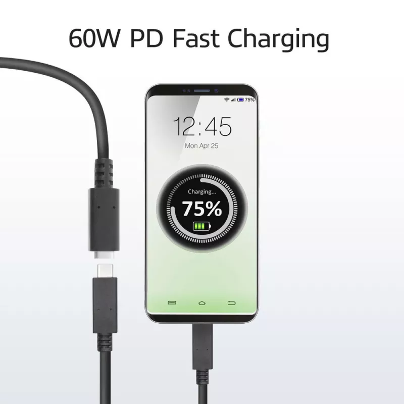 Przedłużacz ACT USB 3.0 USB-C 2 metry 5 Gbit/s Czarny