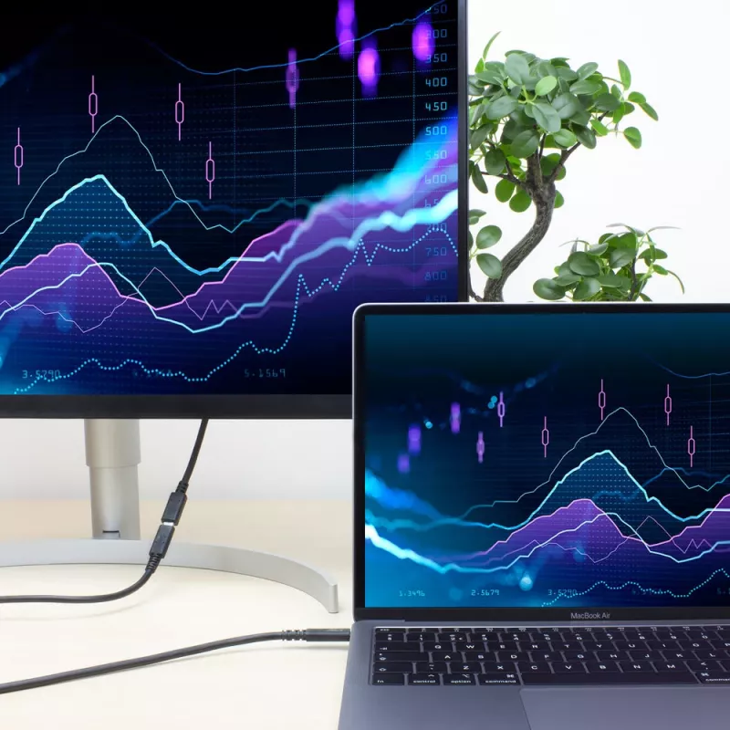 Przedłużacz ACT USB 3.0 USB-C 2 metry 5 Gbit/s Czarny