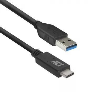 Kabel ACT USB 3.0 USB-A na USB-C 1 metr 5 Gbit/s Czarny