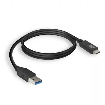 Kabel ACT USB 3.0 USB-A na USB-C 1 metr 5 Gbit/s Czarny
