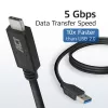 Kabel ACT USB 3.0 USB-A na USB-C 1 metr 5 Gbit/s Czarny