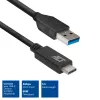 Kabel ACT USB 3.0 USB-A na USB-C 1 metr 5 Gbit/s Czarny
