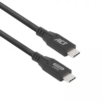 ACT USB4 20 Gb/s 240 W Kabel USB Typu-C 1 m czarny