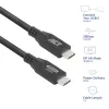 ACT USB4 20 Gb/s 240 W Kabel USB Typu-C 1 m czarny