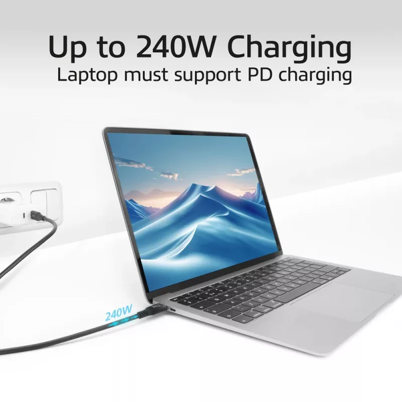 ACT USB4 20 Gb/s 240 W Kabel USB Typu-C 1 m czarny