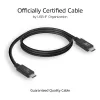 Przewód ACT USB4® 40 Gb/s 240 W USB Type-C®, certyfikowany USB-IF, 0,8 m