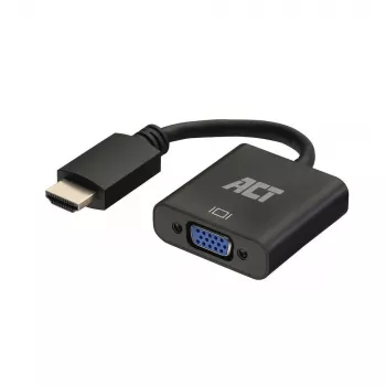 ACT 0.15 metra, przejściówka HDMI-A męski na VGA żeński, z audio