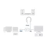 ACT 0.15 metra, przejściówka HDMI-A męski na VGA żeński, z audio