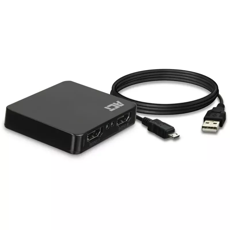 ACT 4K HDMI 1.4 splitter 2 porty 3840 x 2160 pikseli Czarny
