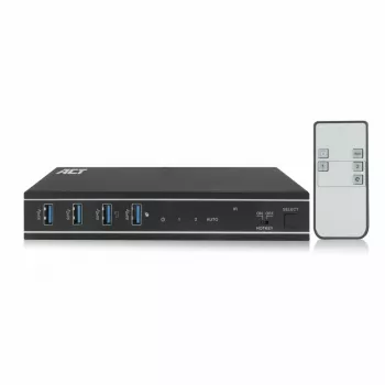 Przełącznik KVM ACT 2-portowy HDMI 4K@60Hz, USB 3.2 Gen1 (USB 3.0)