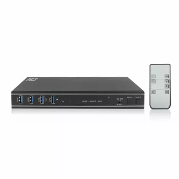 Przełącznik KVM ACT 2-portowy podwójny HDMI 4K@60Hz, USB 3.2 Gen1 (USB 3.0)