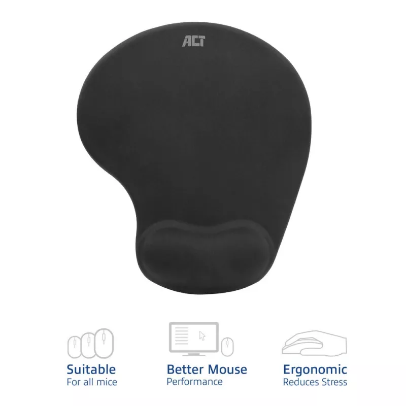 Podkładka pod mysz ACT Ergonomic AC8010 z podpórką pod nadgarstek