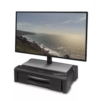ACT Stojak pod monitor extra szeroki AC8215 regulowana wysokość dwie szuflady