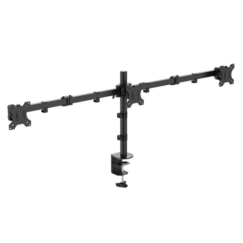 ACT potrójne ramię do monitora Zacisk/przelotka 30 kg 13-27 cali