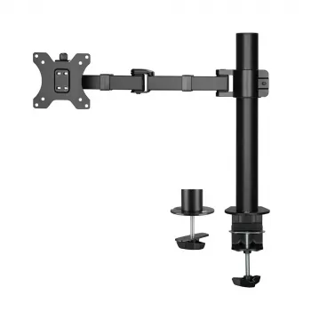 ACT Pojedyncze ramię do monitora biurowe solidne pro Zacisk/przelotowe 12 kg 10-32 cali