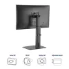 Wolnostojące ramię monitora z gazowym sprężyną ACT do biura, udźwig 7 kg, 10–32 cale