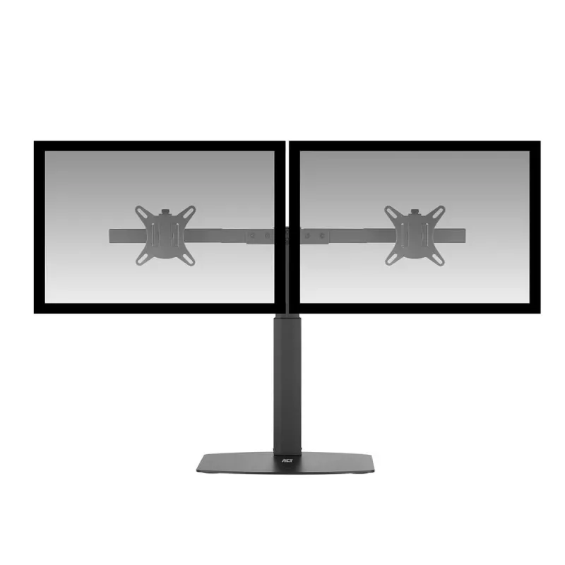 Uchwyt monitorowy ACT 27 cali biurowy, wolnostojący z siłownikiem gazowym, poprzeczka, 2 monitory