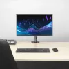 Uchwyt biurkowy ACT na jeden monitor, srebrny, zacisk/przelotowy, 9 kg, 17-32 cale