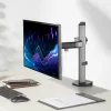 Uchwyt biurkowy ACT na jeden monitor, srebrny, zacisk/przelotowy, 9 kg, 17-32 cale